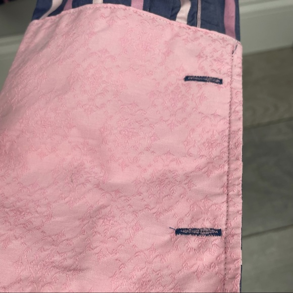 Ted Baker London Archive Men's 16 French Cuff Purple Striped Dress - Picture 4 of 15